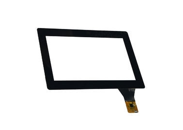 7'' Projected Capacitive Touch Panel PET Glass I2C Interface With Black Bezel Sensitive Touch Strong Compatibility